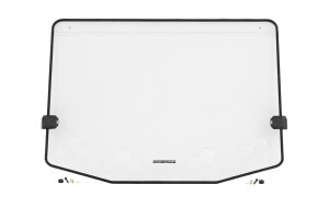 Polaris RZR XP 4 1000 Vented Full Windshield - Front - Rough Country - Scratch-Resistant Polycarbonate with 4 Adjustable Vents (1/4 in)